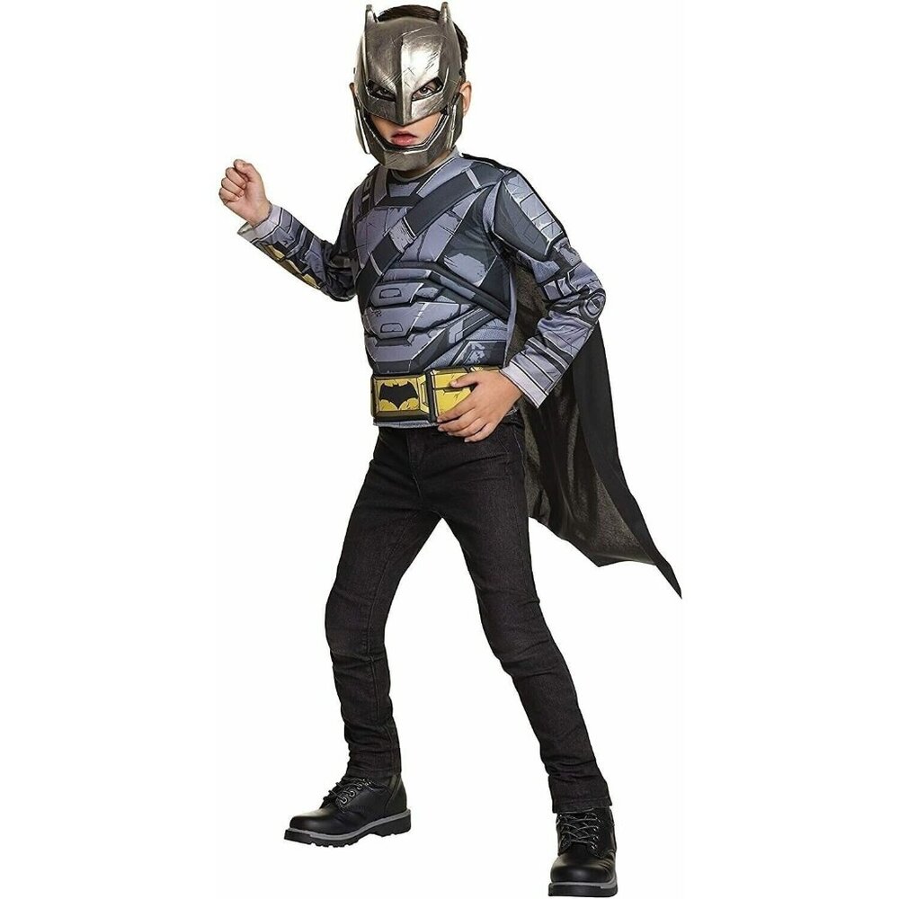 Rubies Batman Vs Superman Armored Batman Kids Costume Top With Mask Large 12-14